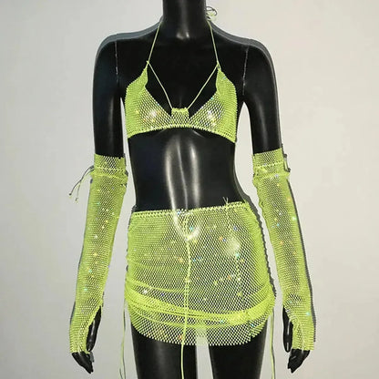Set Femme Strass & Transparence-Saylana