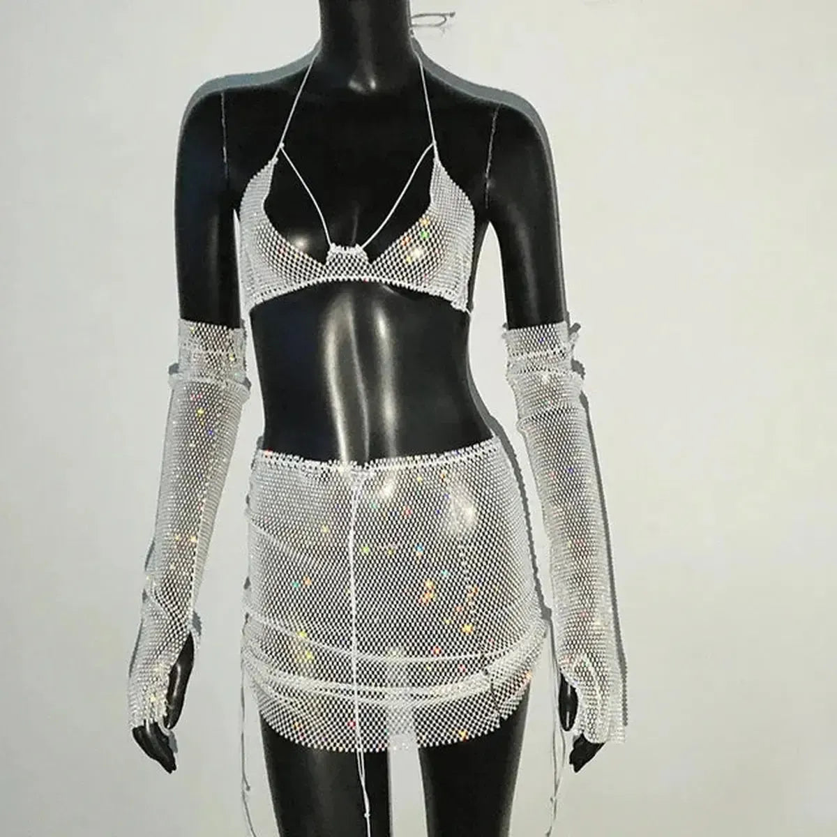 Set Femme Strass & Transparence-Saylana