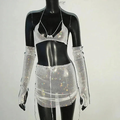 Set Femme Strass & Transparence-Saylana