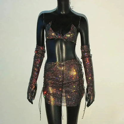 Set Femme Strass & Transparence-Saylana