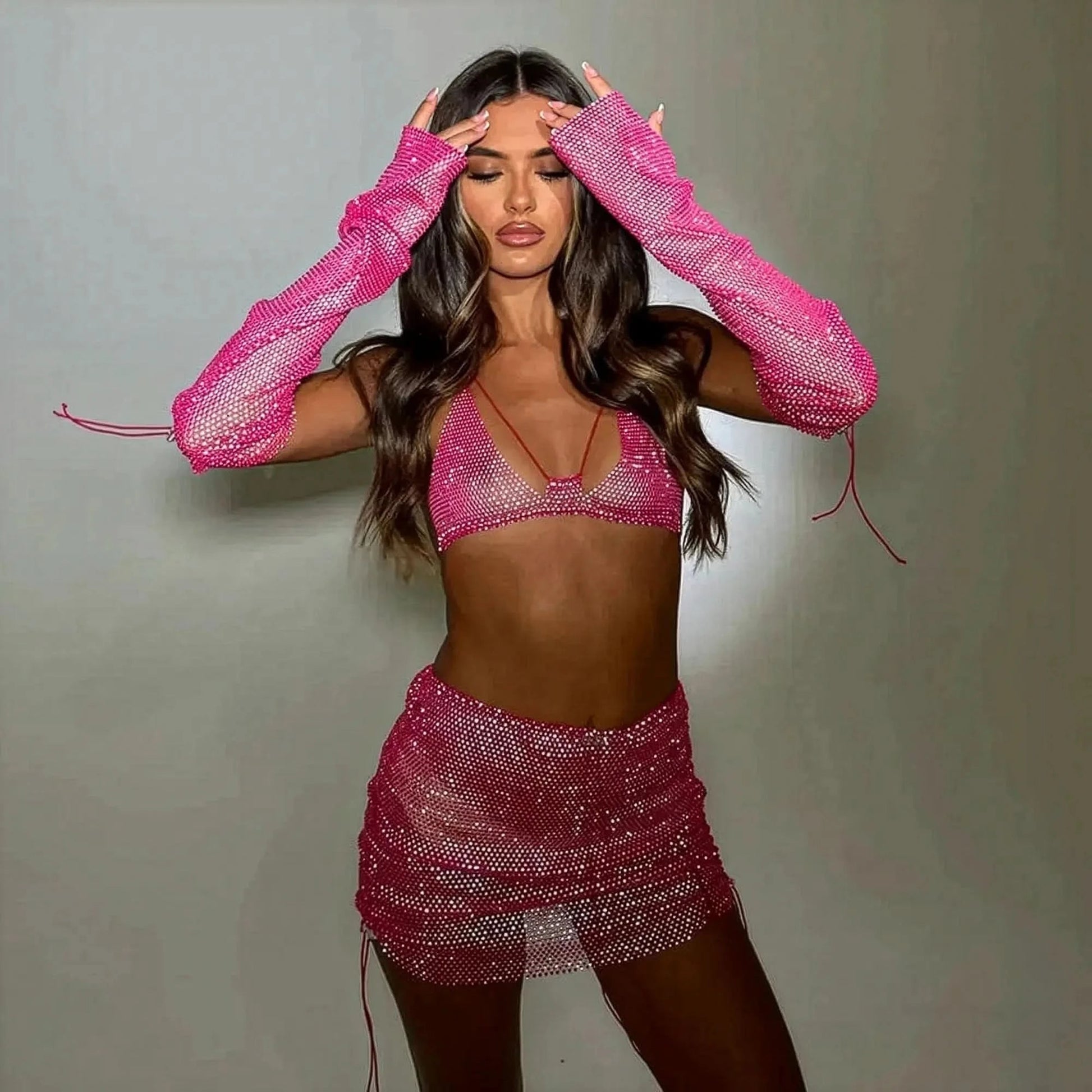 Set Femme Strass & Transparence - Saylana