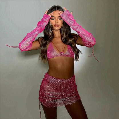 Set Femme Strass & Transparence - Saylana