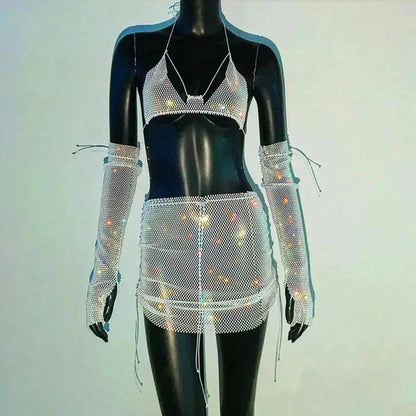 Set Femme Strass & Transparence - Saylana