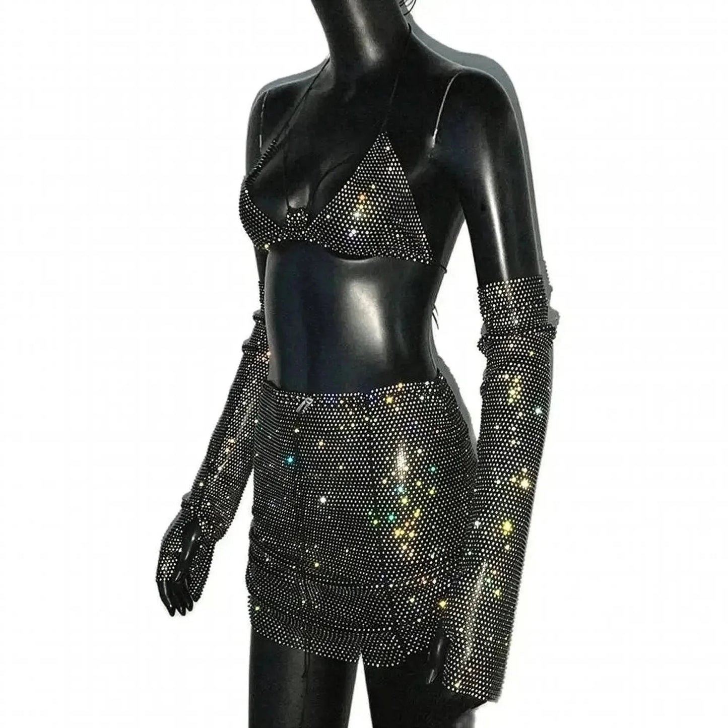 Set Femme Strass & Transparence - Saylana