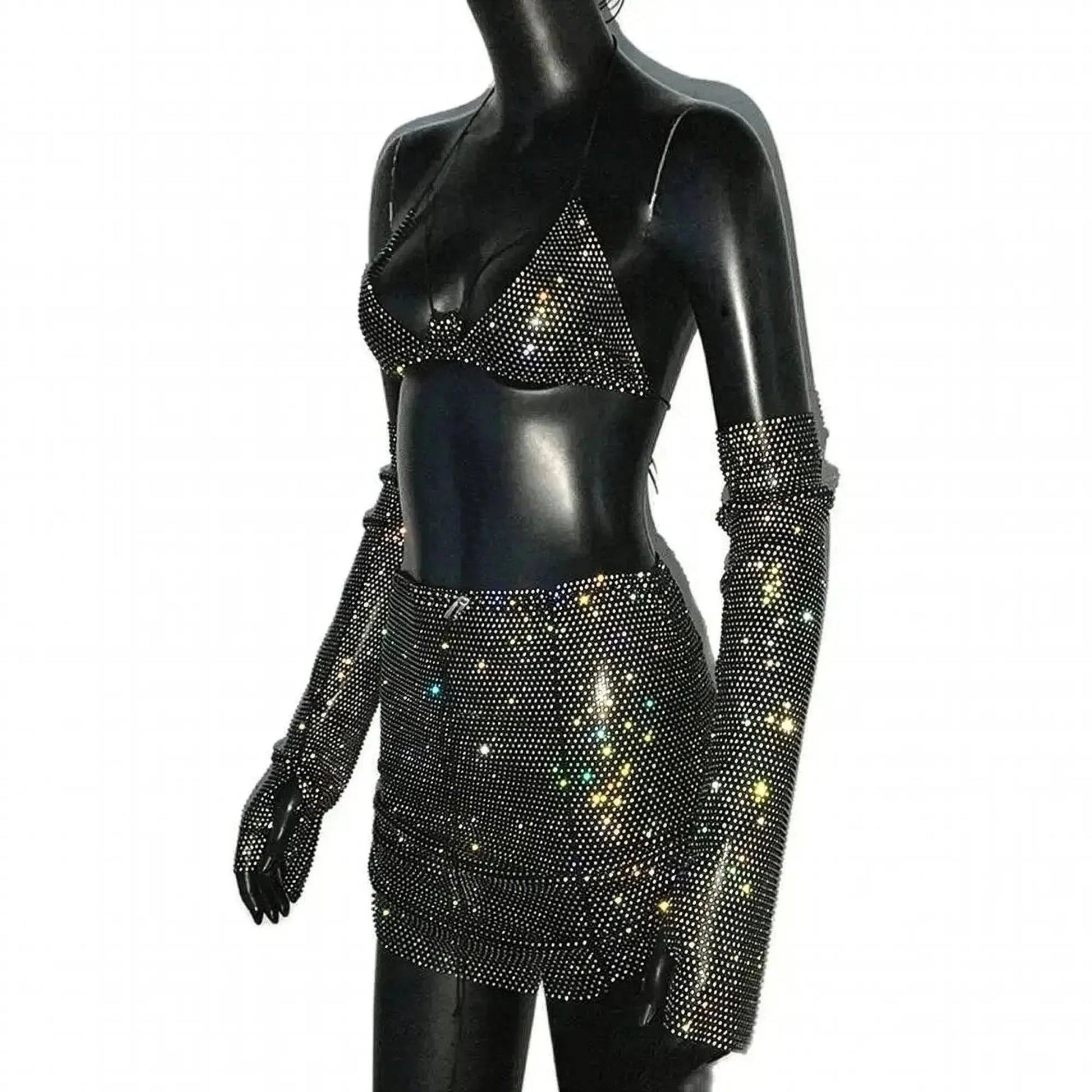 Set Femme Strass & Transparence - Saylana