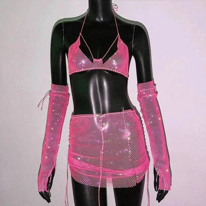 Set Femme Strass & Transparence - Saylana