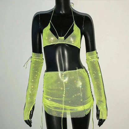 Set Femme Strass & Transparence - Saylana