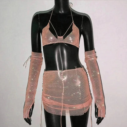 Set Femme Strass & Transparence - Saylana