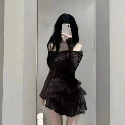 Set Jupe & Crop Top Y2K Automne - Saylana