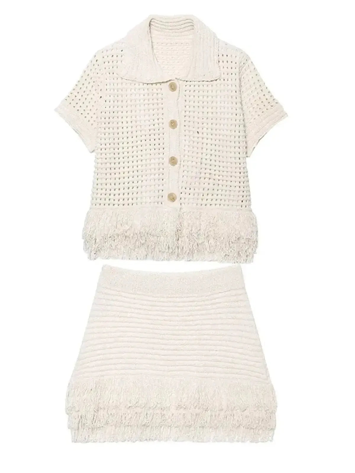 Set Jupe & Top à Franges-Saylana