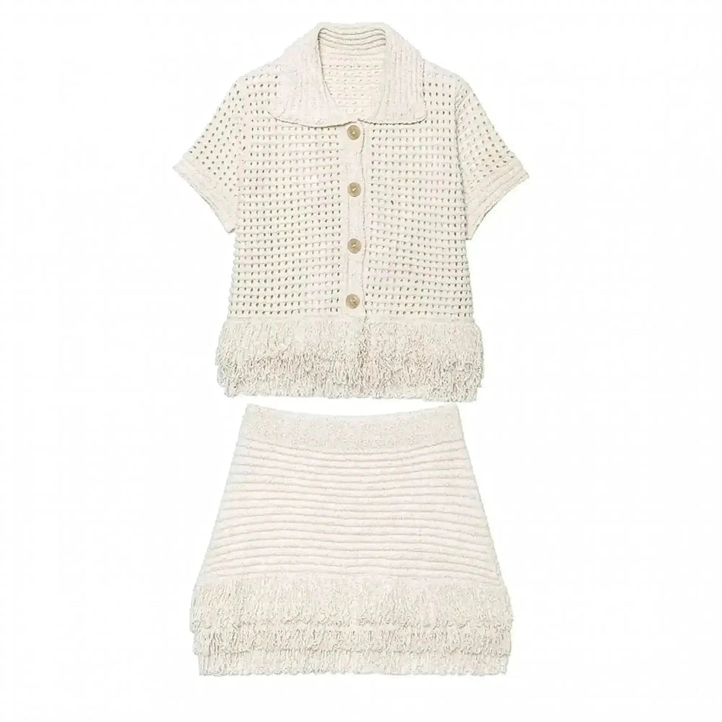 Set Jupe & Top à Franges - Saylana