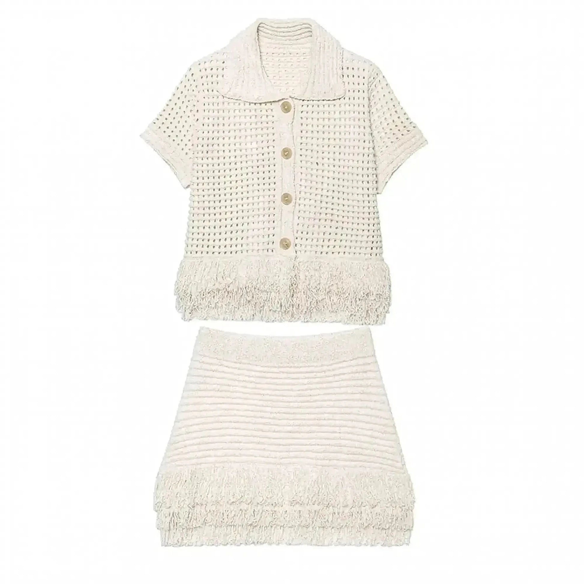 Set Jupe & Top à Franges - Saylana