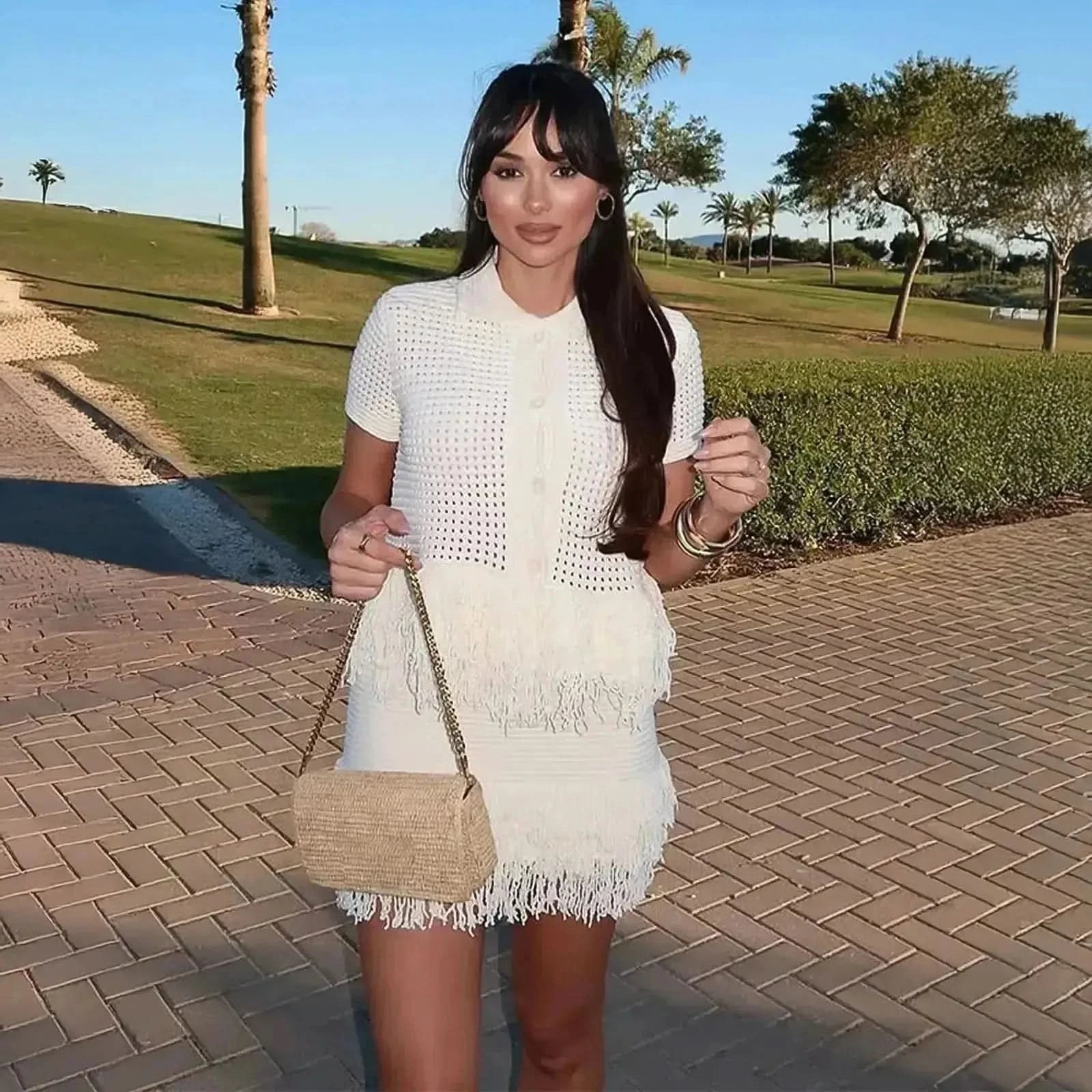 Set Jupe & Top à Franges - Saylana