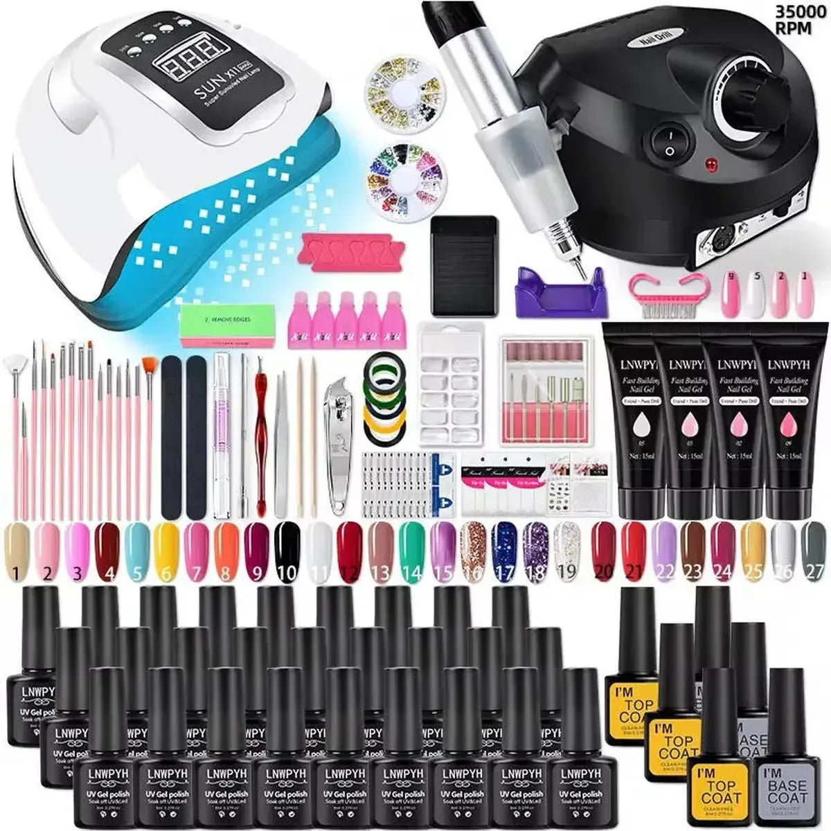 Set Manucure Gel avec Lampe LED-Saylana