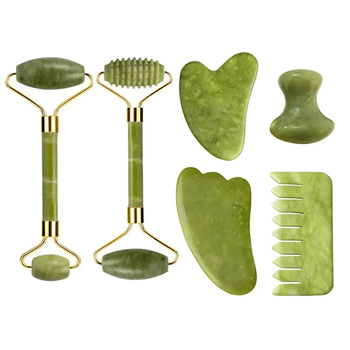 Set Massage Jade & Gua Sha Naturel-Saylana