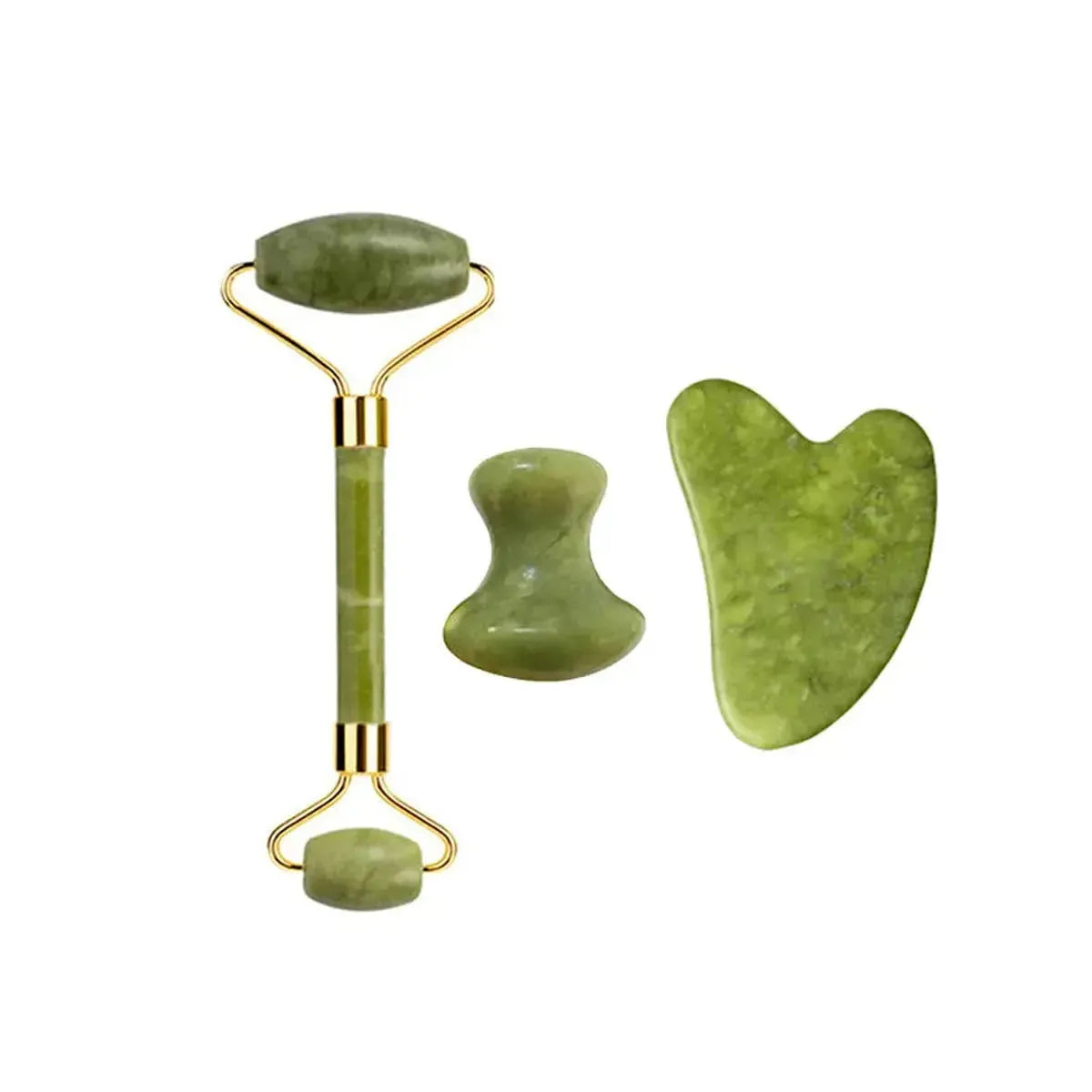 Set Massage Jade & Gua Sha Naturel-Saylana
