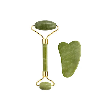 Set Massage Jade & Gua Sha Naturel-Saylana