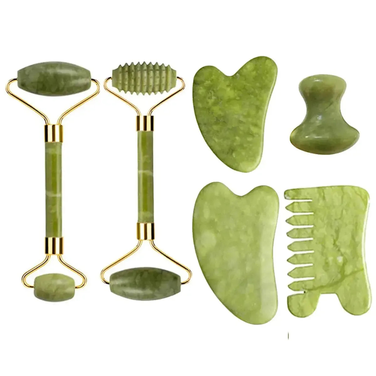 Set Massage Jade & Gua Sha Naturel-Saylana