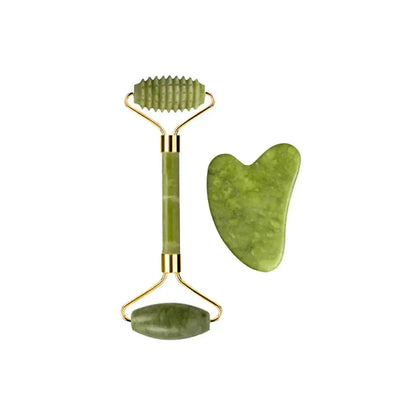 Set Massage Jade & Gua Sha Naturel-Saylana