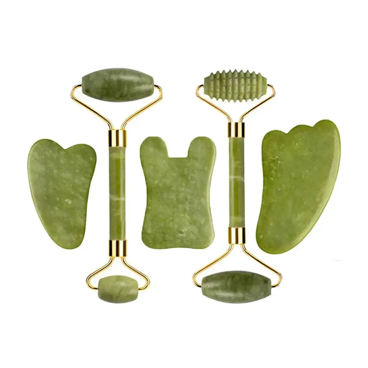 Set Massage Jade & Gua Sha Naturel-Saylana