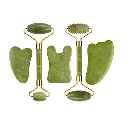 Set Massage Jade & Gua Sha Naturel-Saylana