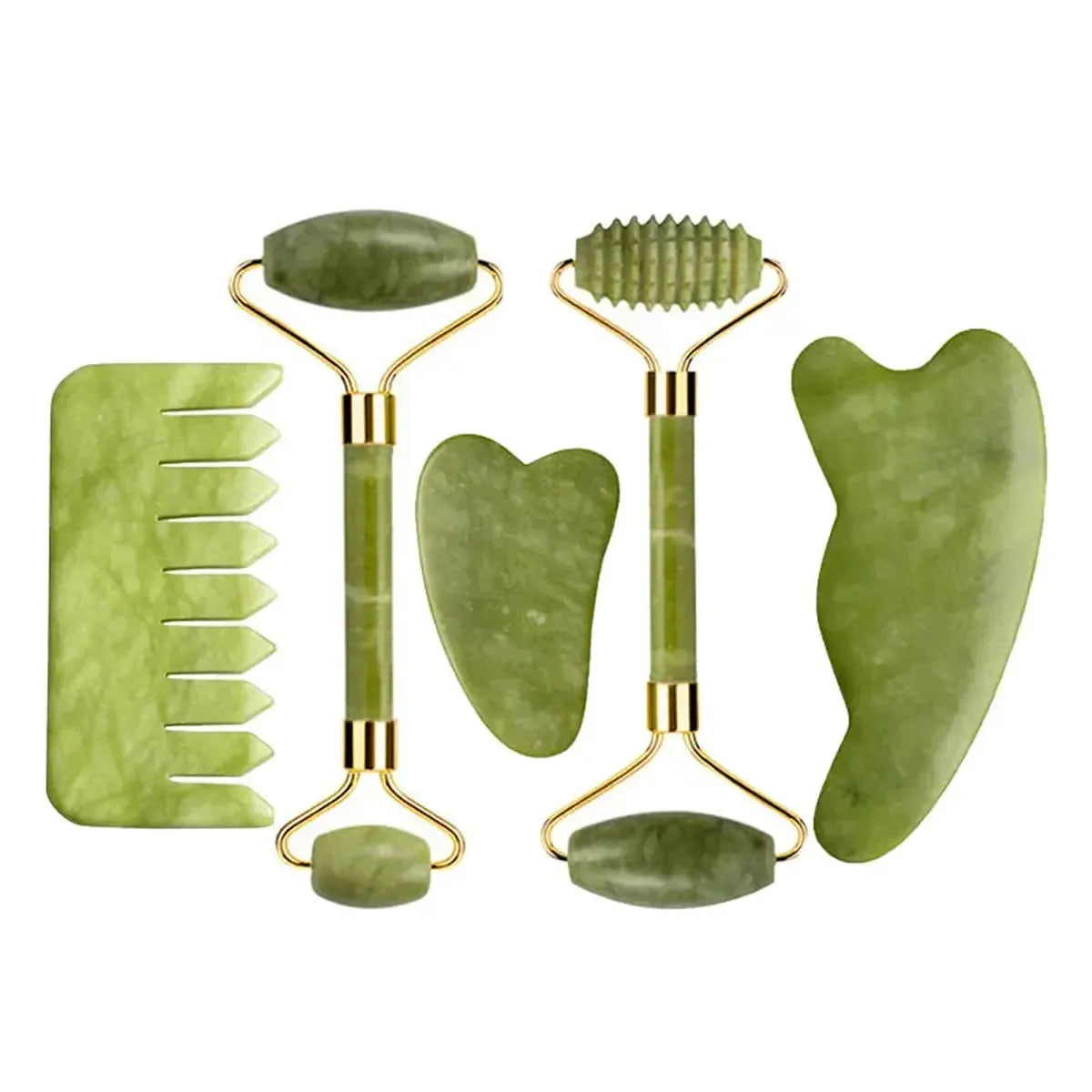 Set Massage Jade & Gua Sha Naturel-Saylana