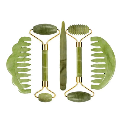 Set Massage Jade & Gua Sha Naturel-Saylana