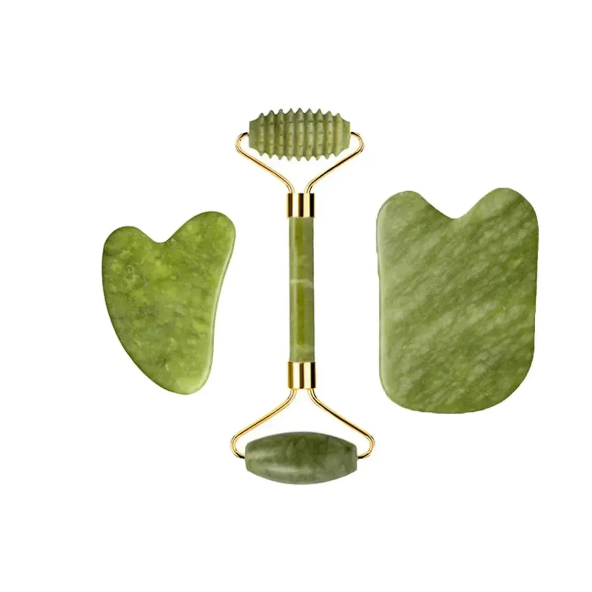 Set Massage Jade & Gua Sha Naturel-Saylana