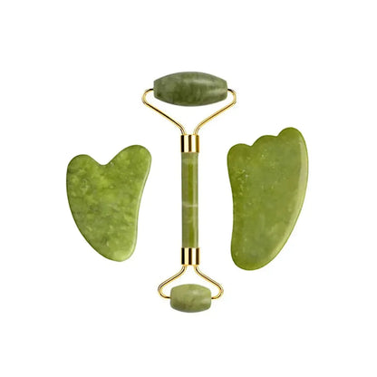 Set Massage Jade & Gua Sha Naturel-Saylana