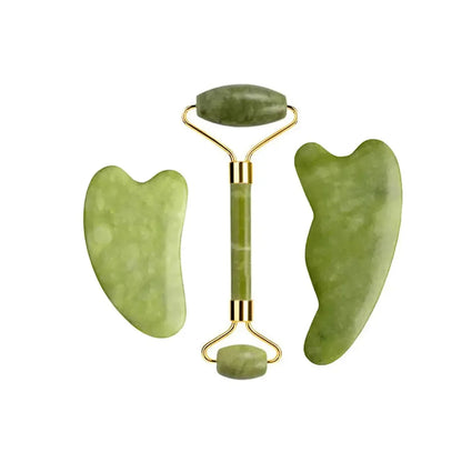 Set Massage Jade & Gua Sha Naturel-Saylana