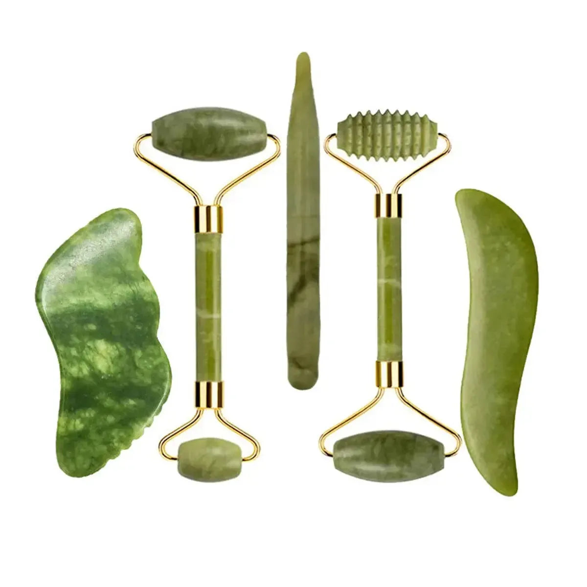 Set Massage Jade & Gua Sha Naturel-Saylana