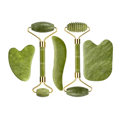 Set Massage Jade & Gua Sha Naturel-Saylana