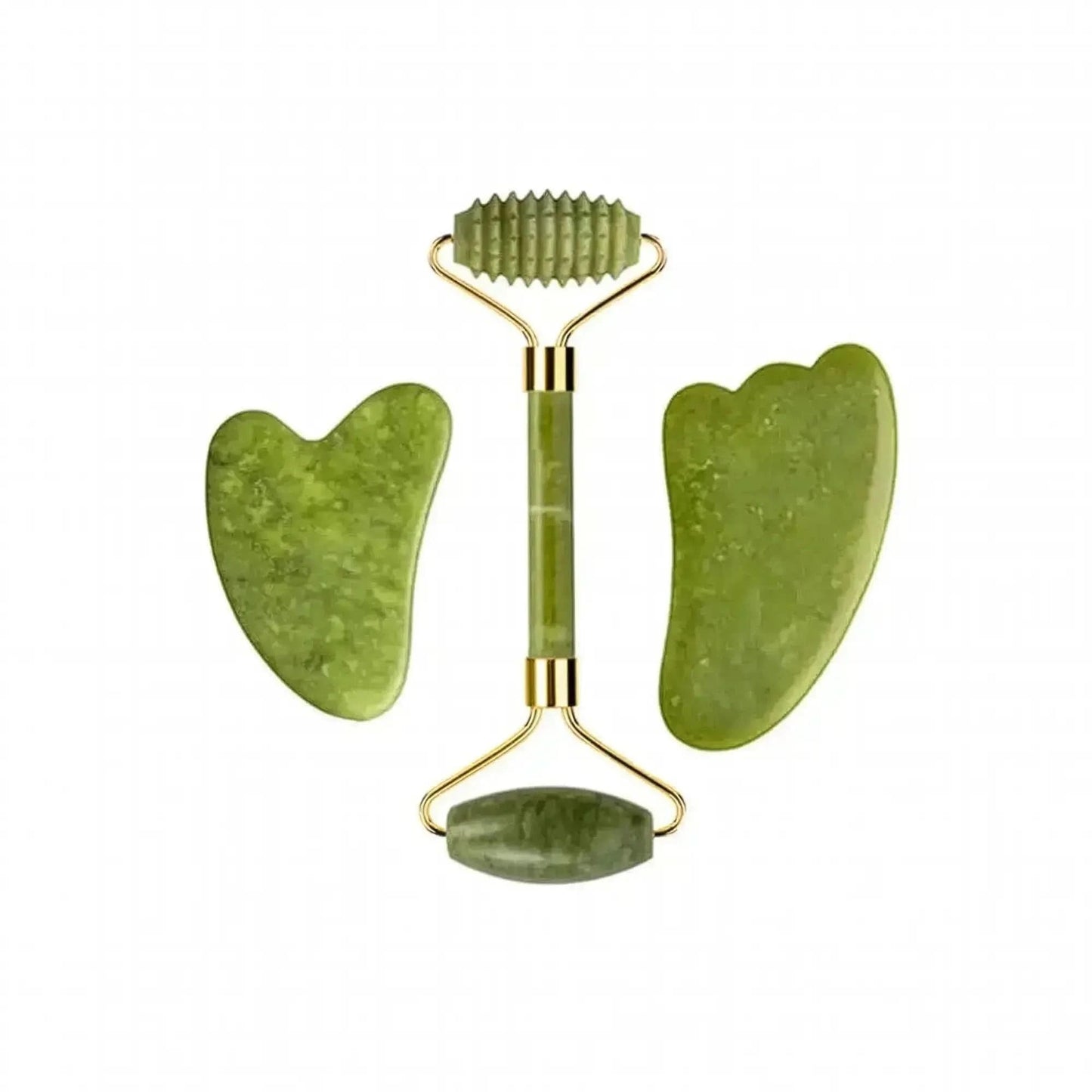 Set Massage Jade & Gua Sha Naturel - Saylana