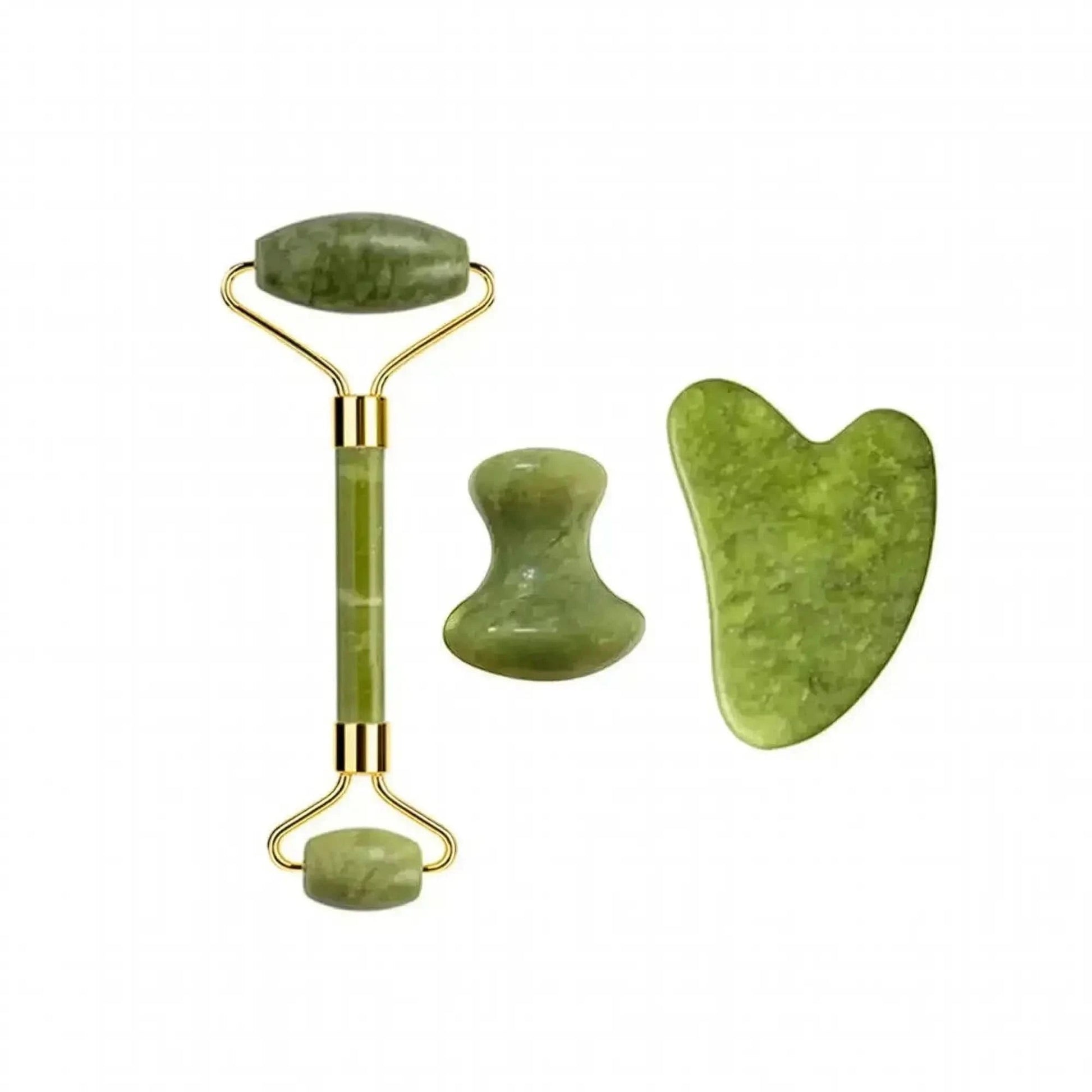 Set Massage Jade & Gua Sha Naturel - Saylana