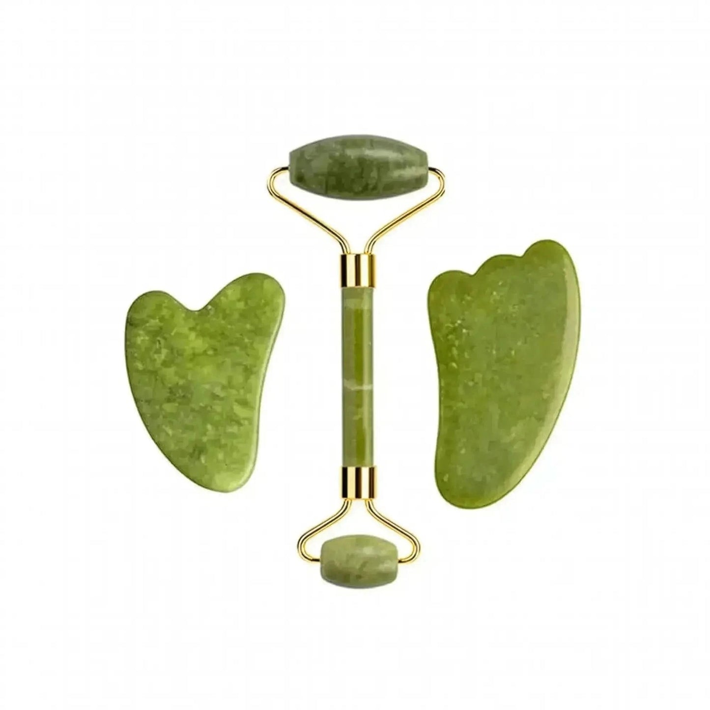 Set Massage Jade & Gua Sha Naturel - Saylana