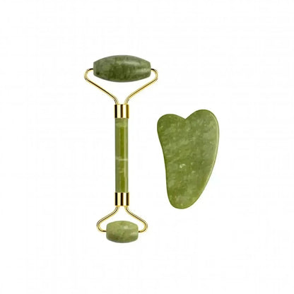 Set Massage Jade & Gua Sha Naturel - Saylana