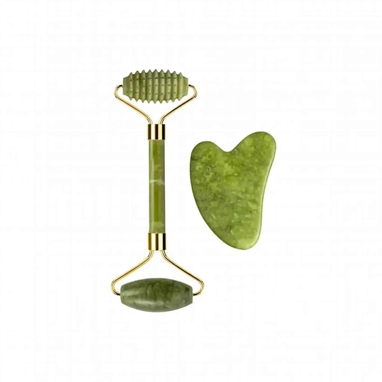 Set Massage Jade & Gua Sha Naturel - Saylana
