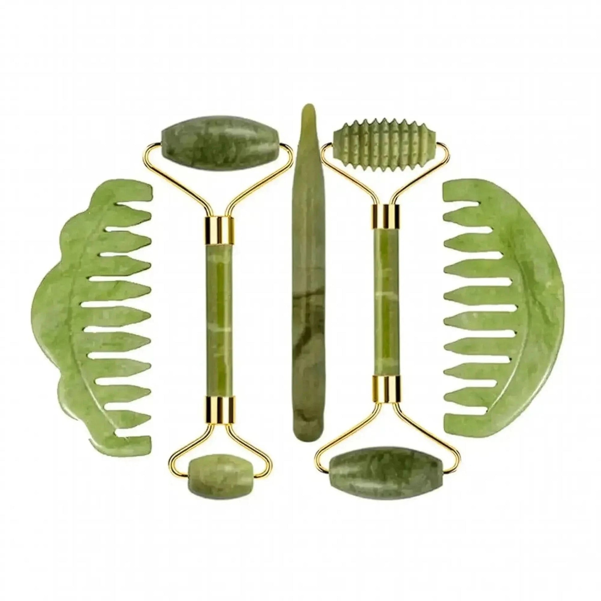 Set Massage Jade & Gua Sha Naturel - Saylana