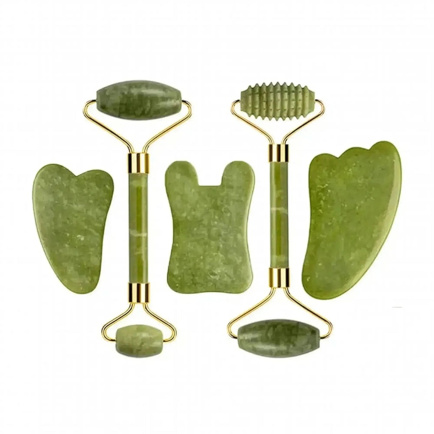 Set Massage Jade & Gua Sha Naturel - Saylana