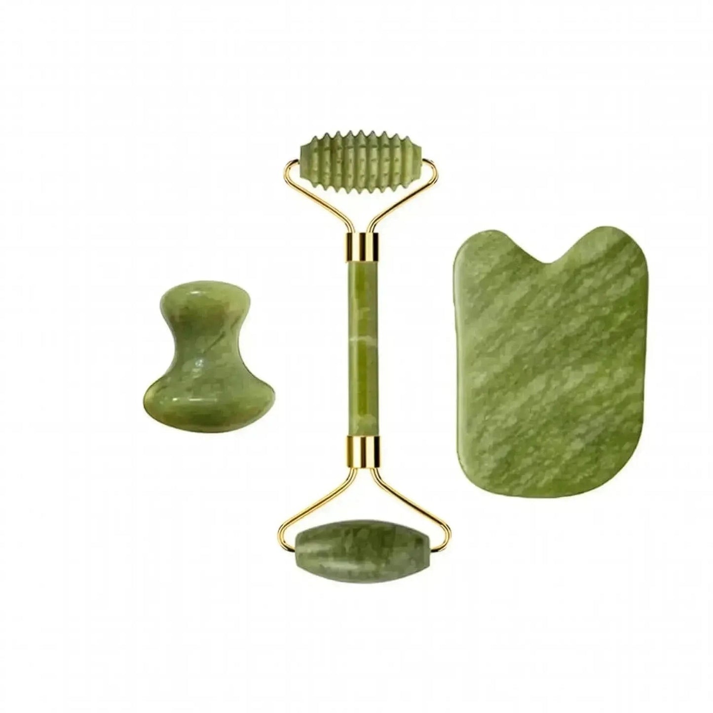 Set Massage Jade & Gua Sha Naturel - Saylana