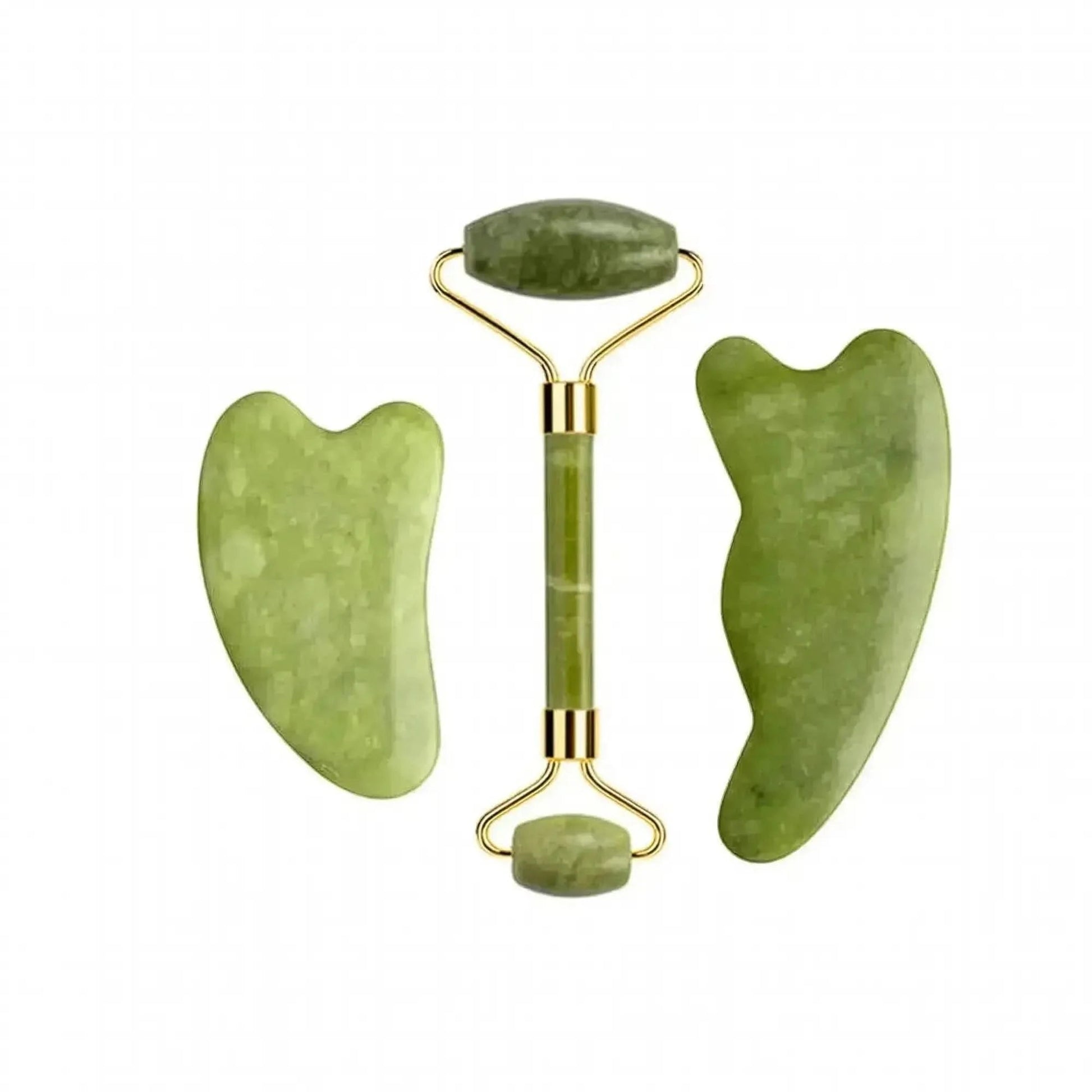 Set Massage Jade & Gua Sha Naturel - Saylana