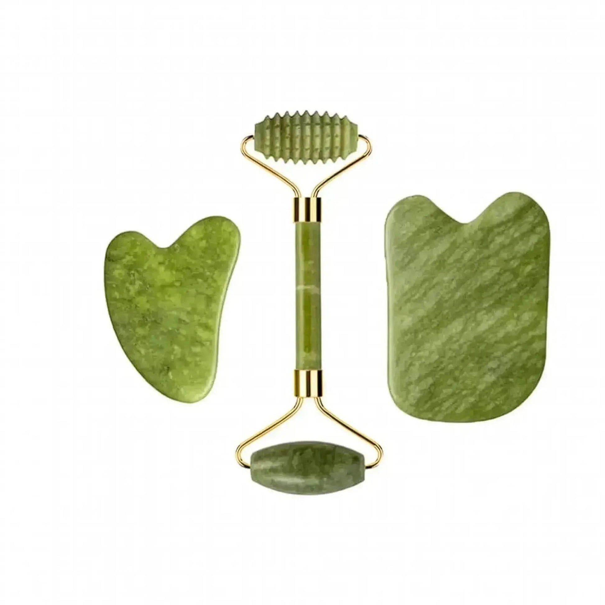 Set Massage Jade & Gua Sha Naturel - Saylana