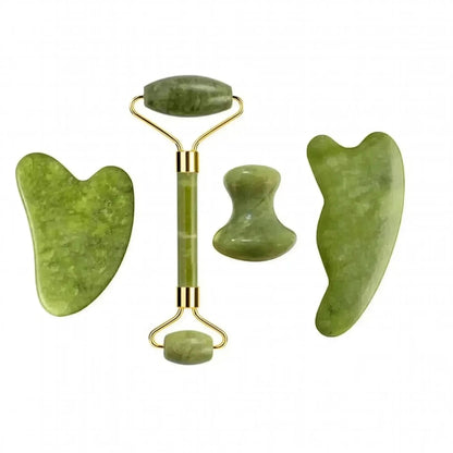 Set Massage Jade & Gua Sha Naturel - Saylana