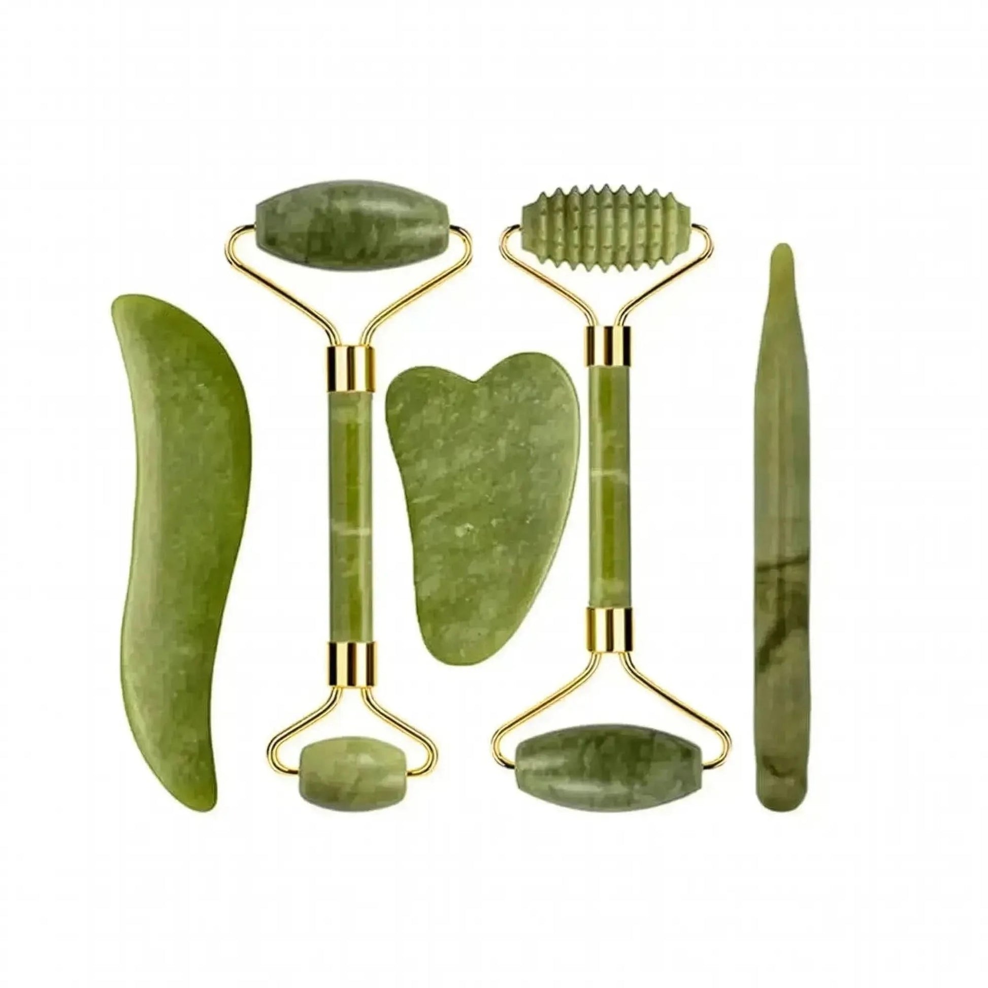 Set Massage Jade & Gua Sha Naturel - Saylana