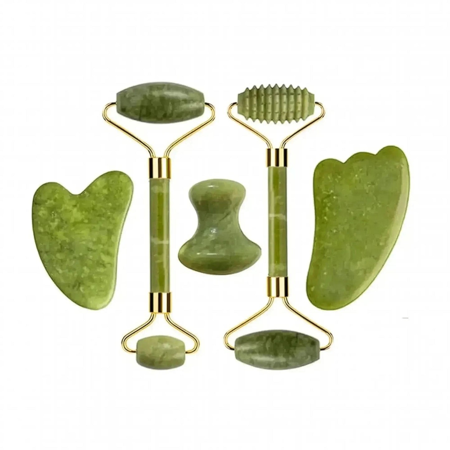 Set Massage Jade & Gua Sha Naturel - Saylana