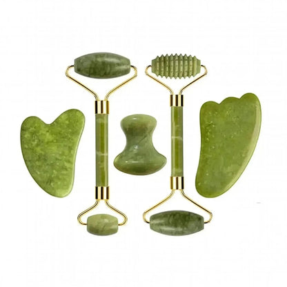 Set Massage Jade & Gua Sha Naturel - Saylana