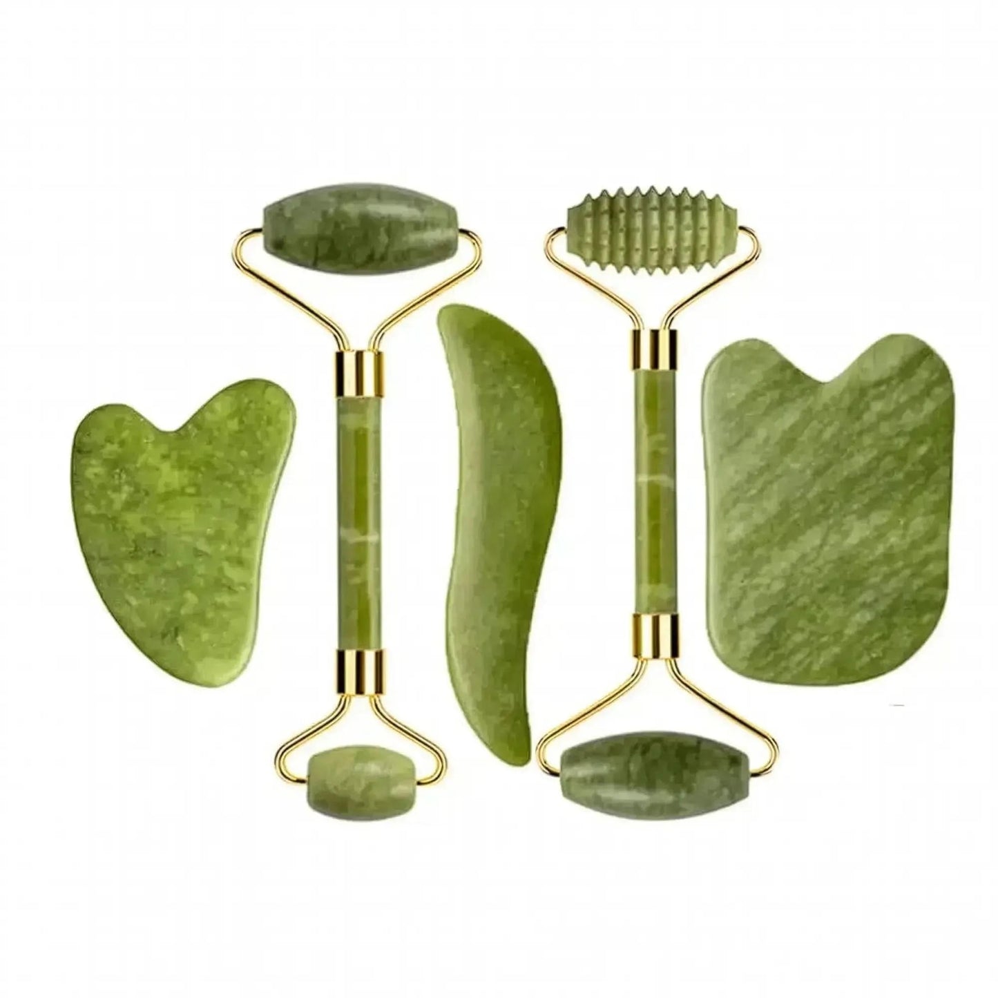 Set Massage Jade & Gua Sha Naturel - Saylana