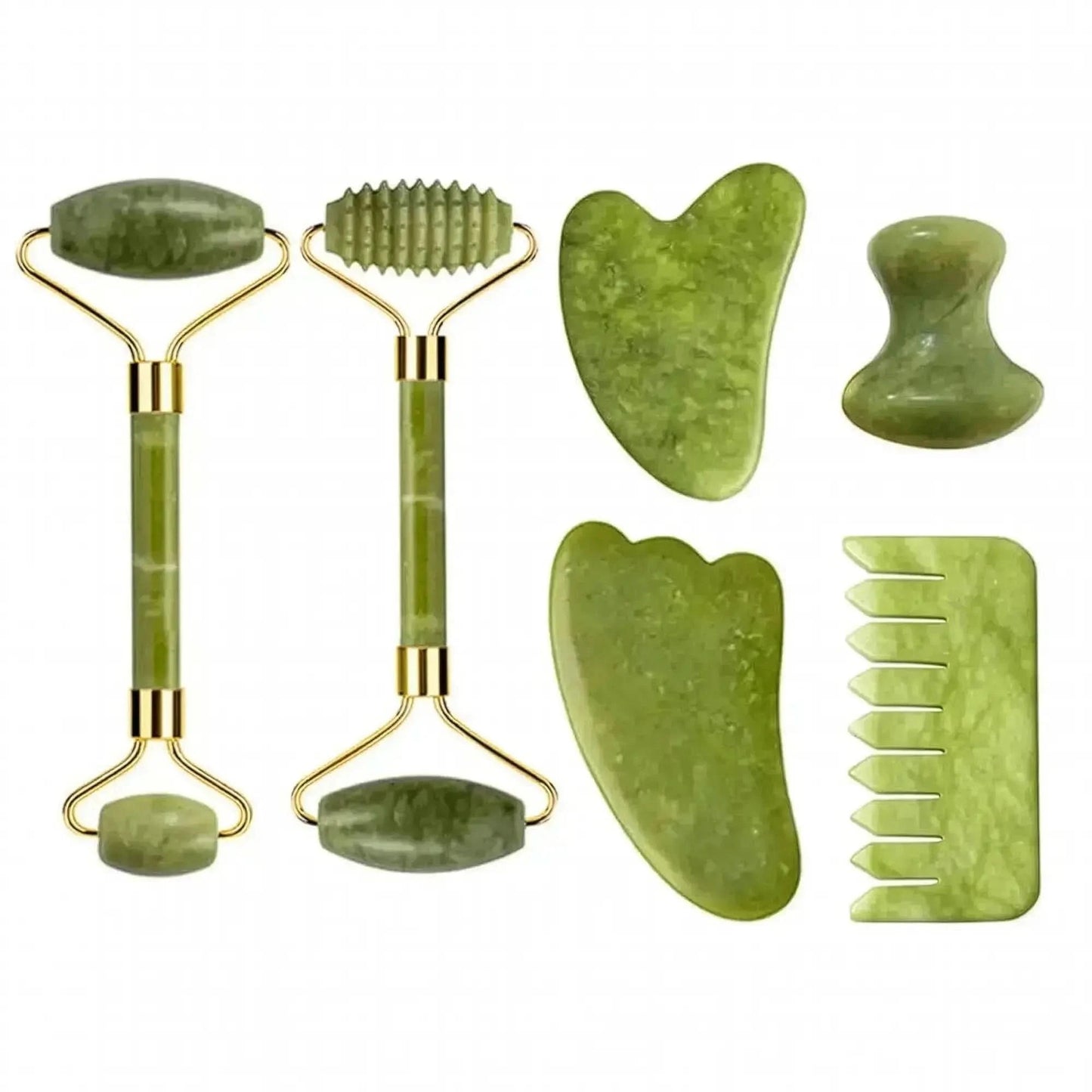 Set Massage Jade & Gua Sha Naturel - Saylana