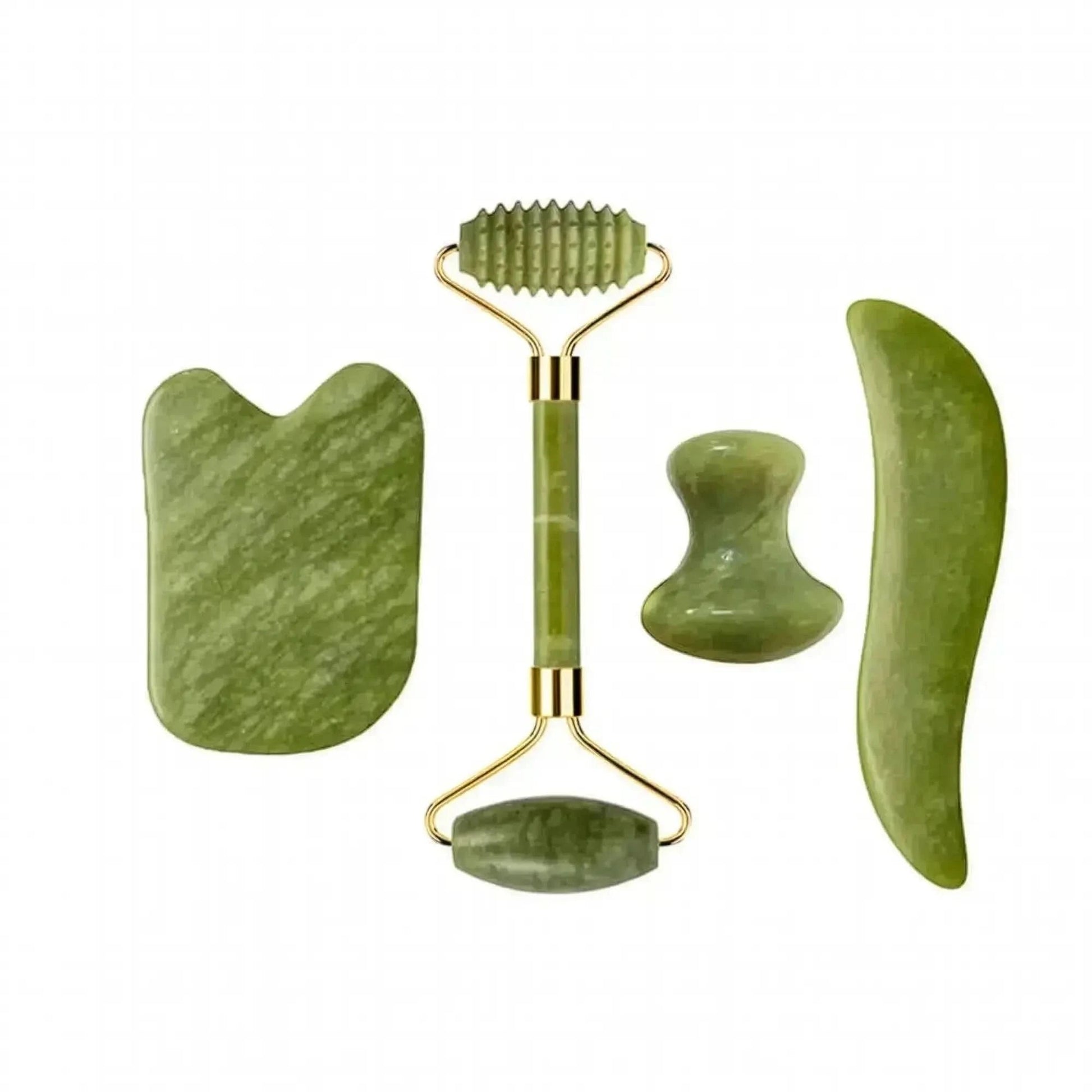 Set Massage Jade & Gua Sha Naturel - Saylana