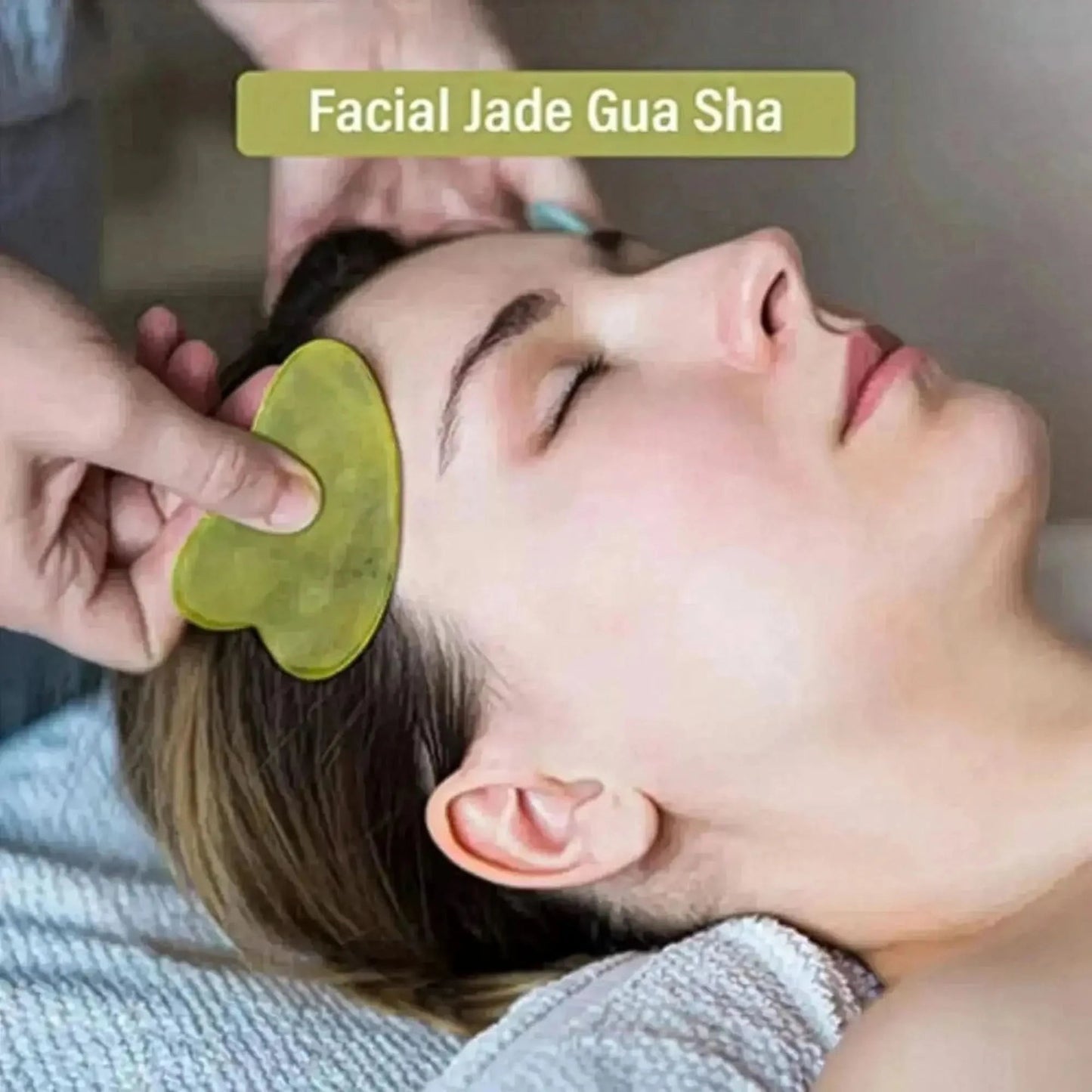 Set Massage Jade & Gua Sha Naturel - Saylana